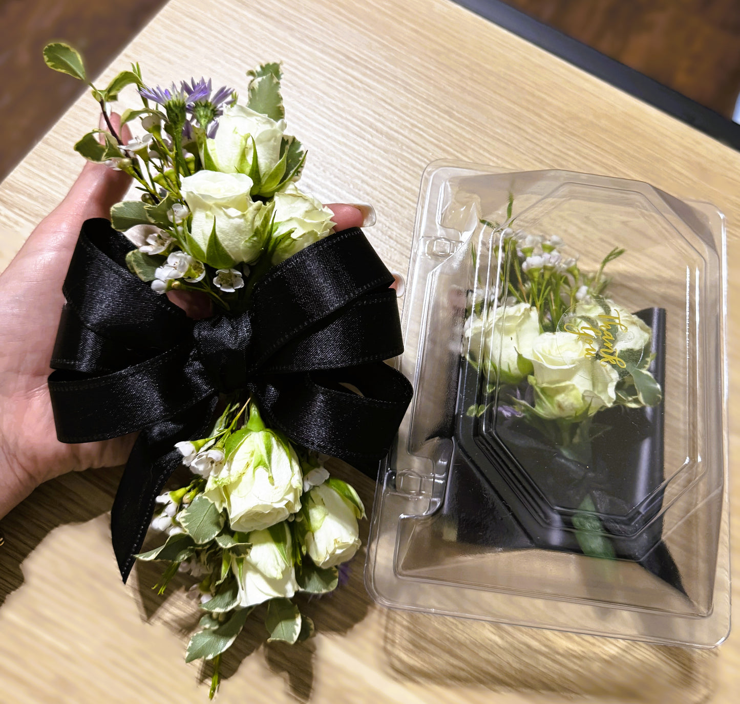 Wrist Corsage & Boutonniere Combo